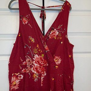 Torrid like new floral jumpsuit